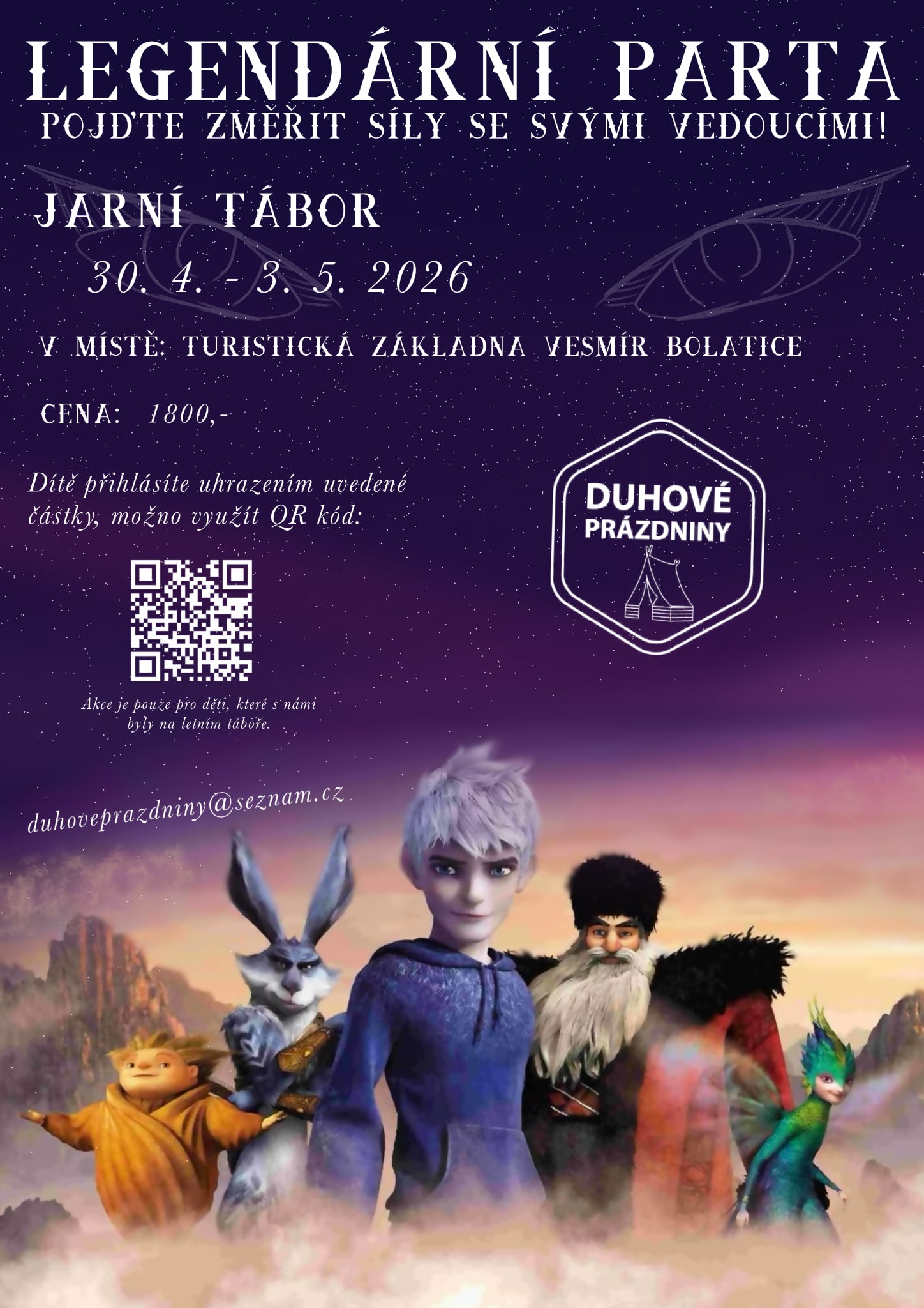 Plakát 2025 Duhové prázdniny z.s.